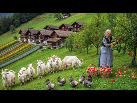 Beautiful Countryside Life: Daily Harvesting of Fruits and Vegetables and Livestock Care