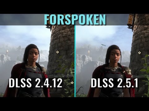 Forspoken - DLSS 2.5.1 vs 2.4.12 - 1440p - Side by Side Comparison