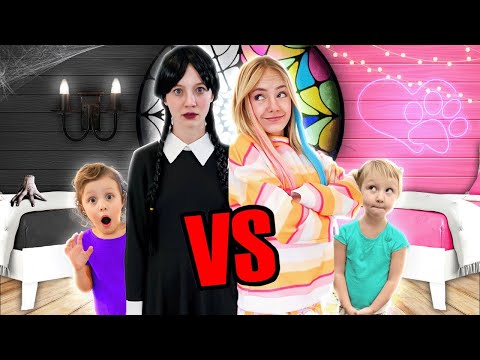 Wednesday Addams vs Enid Babysitter! ft/ Jazzy Skye & Fun Squad Family