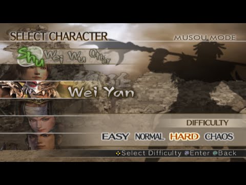 Dynasty Warriors 5 Wei Yan Musou Hard and 4th Weapon