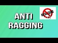 ANTI RAGGING,Short film 2017