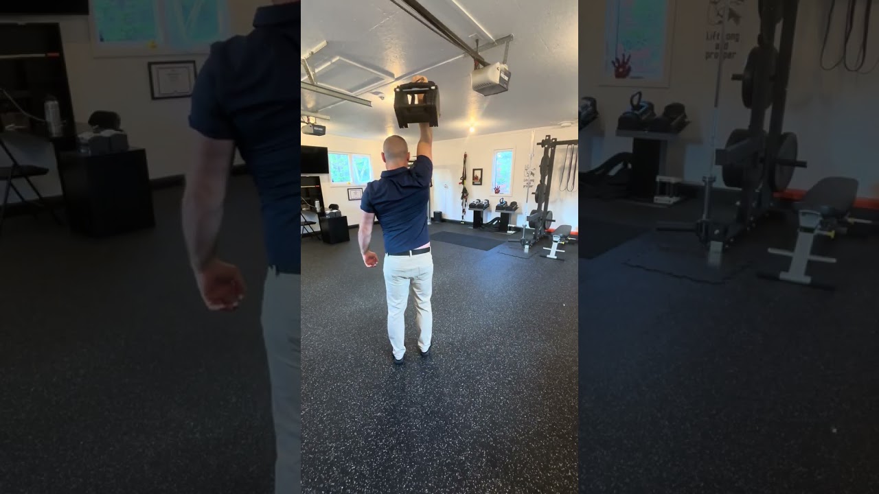 3. Overhead One Arm Kettlebell Carry (Front/Back View)