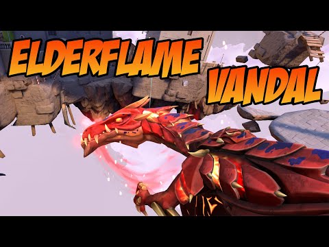 ELDERFLAME VANDAL SKIN GAMEPLAY RED - VALORANT ELDERFLAME SKINS