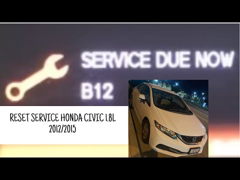 COMO RESETEAR LUZ DE MANTENIMIENTO HONDA CIVIC 1.8L 2012-2015