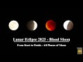 Complete Lunar Eclipse 2025 Blood Moon Phases Captured All Night 4K Video Bangalore Skywatch