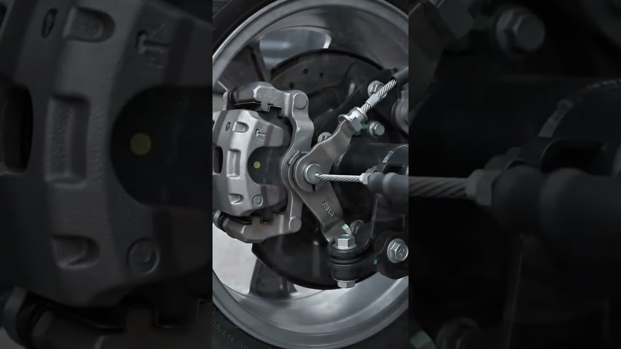 How Handbrake Mechanism Works! 🚗🛑 #shorts #mechanic #carrepair #brakes #animation #viral