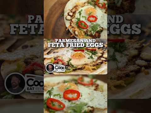 Quick & Easy Parmesan & Feta Fried Eggs