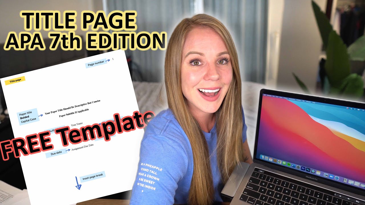 How to create a TITLE PAGE in APA format in 2024