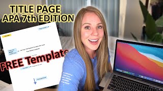 How to create a TITLE PAGE in APA format in 2021