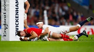 England v Wales - Match Highlights & Tries | Rugby World Cup Video - England v Wales - Match Highlig