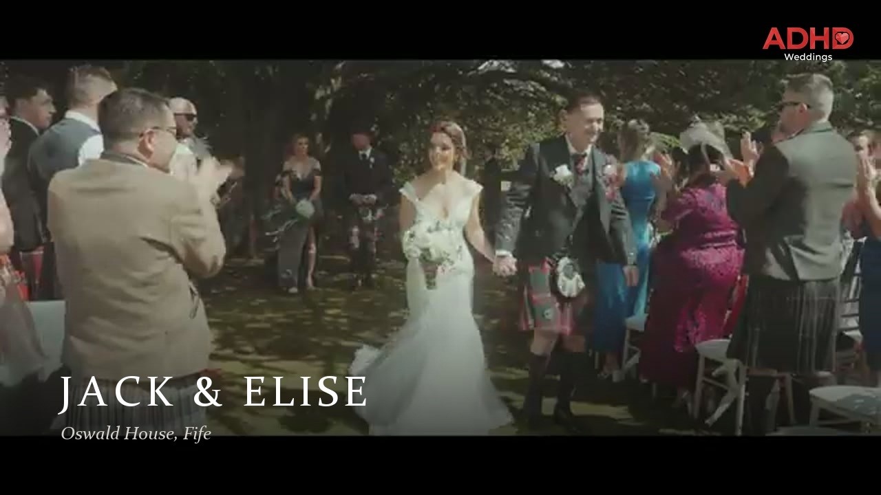 Jack & Elise wedding film, Oswald House, Fife