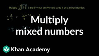 Multiplying  Mixed Numbers