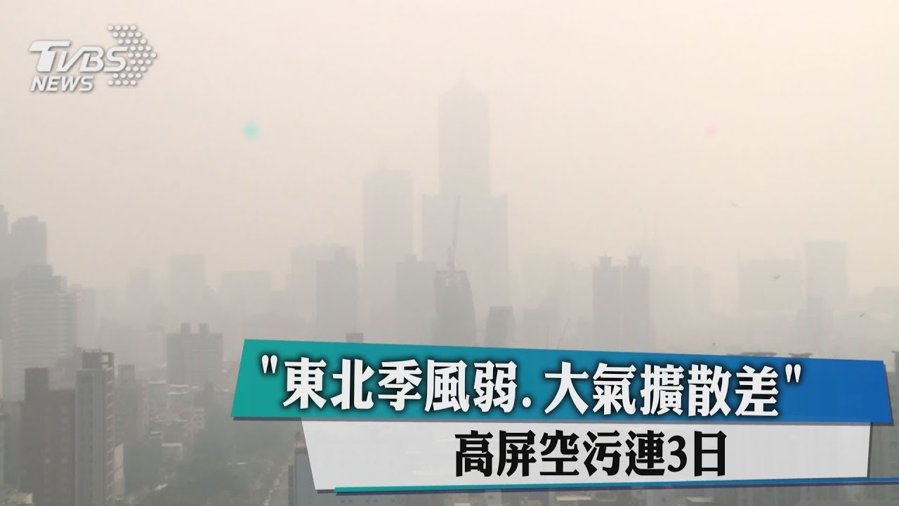 東北季風弱、大氣擴散差 高屏空汙連3日