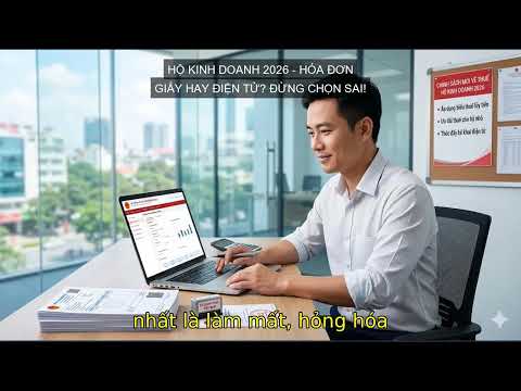 Hộ kinh doanh 2026: Hóa đơn giấy hay điện tử? Đừng chọn sai!