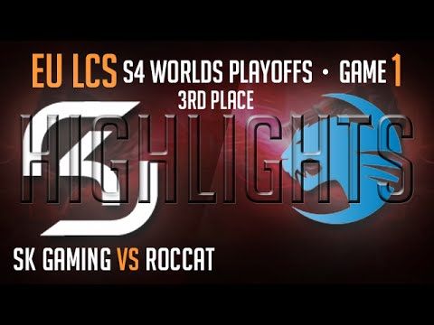SK Gaming vs Roccat Game 1 Highlights 3rd Place Playoff S4 Worlds Regionals Summer 2014 SK vs ROC G1