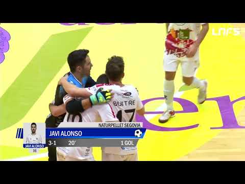 Gol Javi Alonso (3-1) Jaén Paraíso Interior - Naturpellet Segovia. 1Div, J18