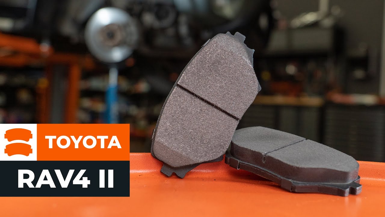 Kako zamenjati avtodel zavorne ploščice spredaj na avtu Toyota RAV4 II – vodnik menjave