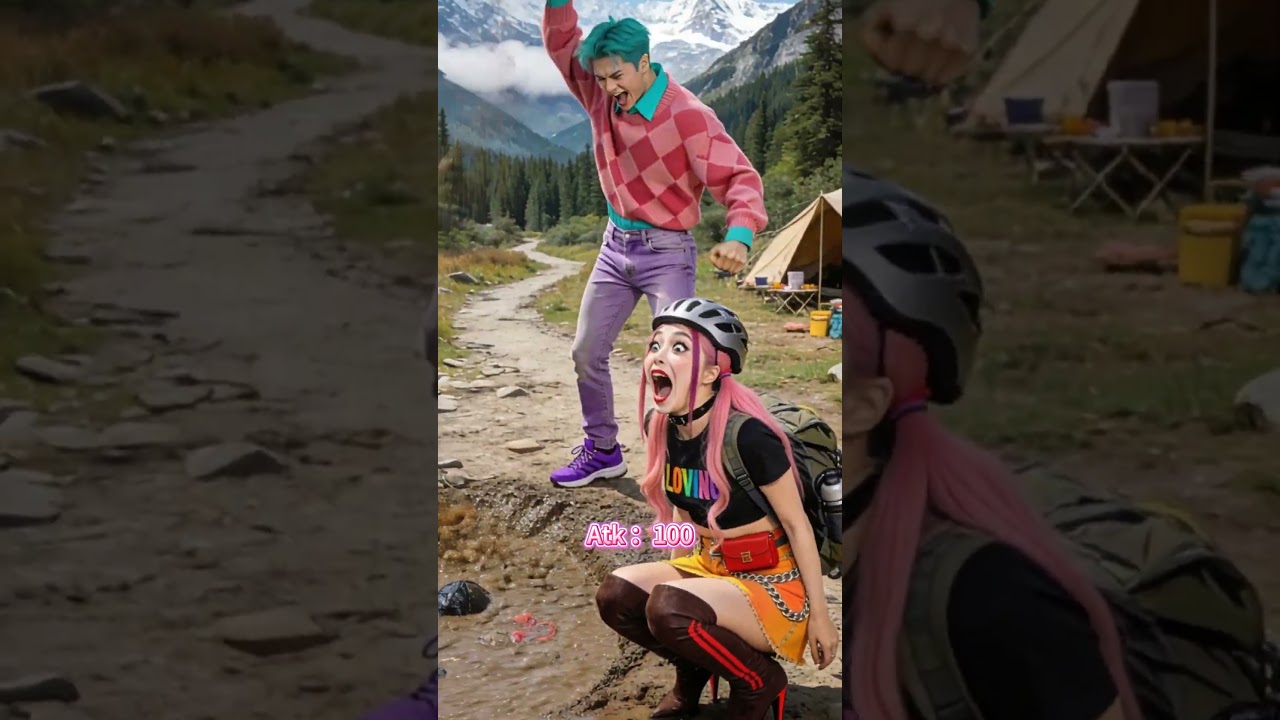 徒步营地大乱斗  #kpopdemonhunters #huntrix #cosplay