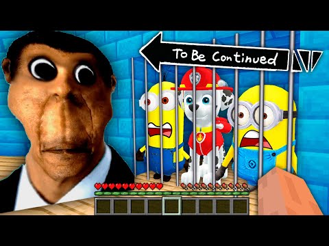 HOW MINIONS ESCAPED FROM OBUNGA PRISON in MINECRAFT at 3:00 AM! - Paw Patrol Gameplay Animation