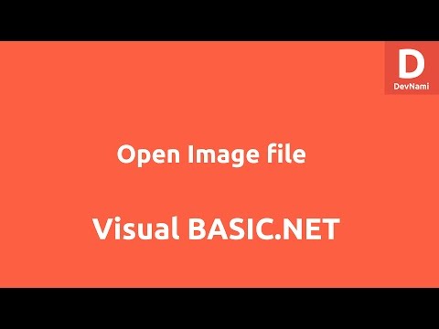 Open Image file using VB NET Console Application