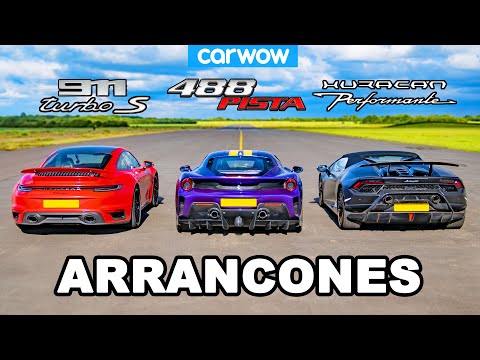 Porsche 911 Turbo S vs Ferrari 488 Pista vs Lamborghini Huracán Performante – ARRANCONES