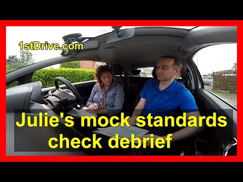 ADI standards check test result and debrief
