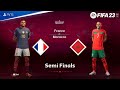 FIFA23 - FRANCE vs MOROCCO | MBAPPE vs ACHRAF HAKIMI | FIFA WORLD CUP SEMI FINAL | {4K 60FPS}