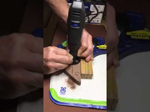 Dremel 3100 routing walnut test Dremel 3100 routing walnut test