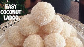 Nariyal Ladoo Recipe | Instant Coconut Laddu Nariyal ke Ladoo Quick & Easy in 5 minutes(NCB)
