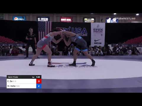 65 Lbs Semifinal - Emily Se, El Dorado Hills Wrestling Club Vs Mallory Velte, Titan Mercury Wrestl