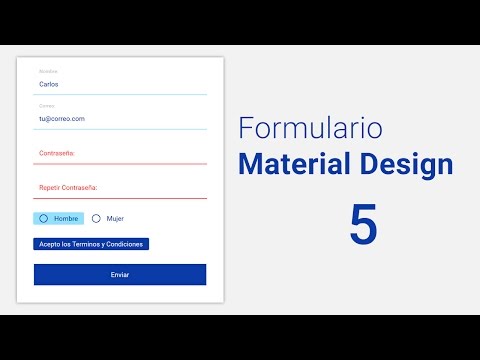 Taller Como hacer un Formulario estilo Material Design 1 Código HTML