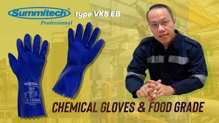 Sarung tangan safety tahan kimia Summitech VK5 EB