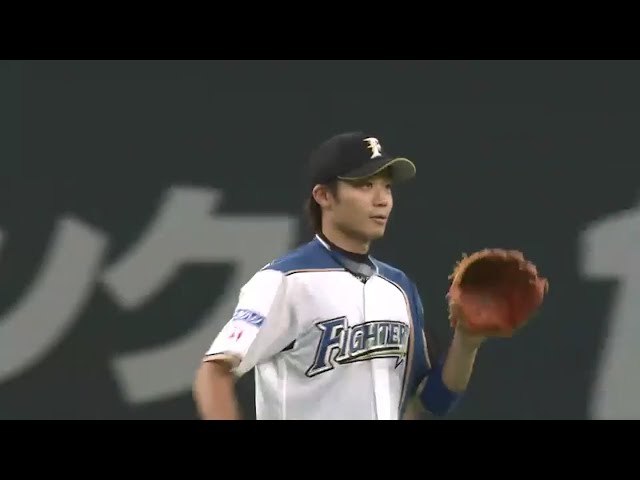 【1回表】もはやお手の物!? ファイターズ・中島卓 華麗な守備で新垣をアシスト!! 2016/8/10 F-L