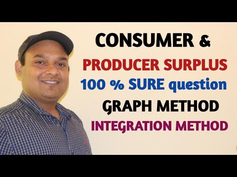 Consumer Surplus And Producer Surplus Graph Method Integration