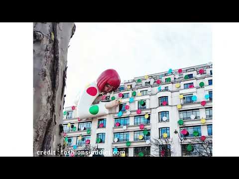 Louis Vuitton x Yayoi Kusama - Installation Vitrine Champs-Elysées