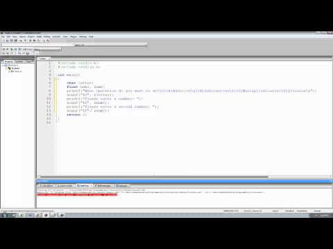 C Programming Tutorial 9, Making a Calculator