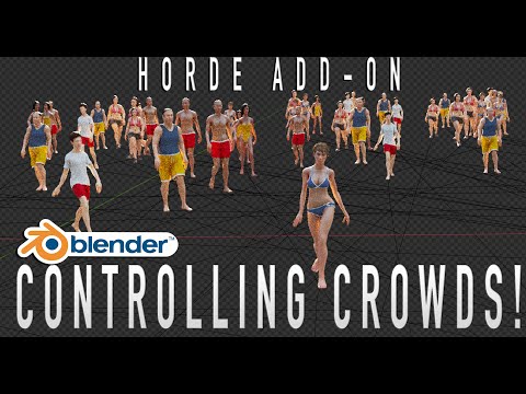 Horde Add-on for Blender: Simplifiying 3d Crowd Systems (Quicktip!)
