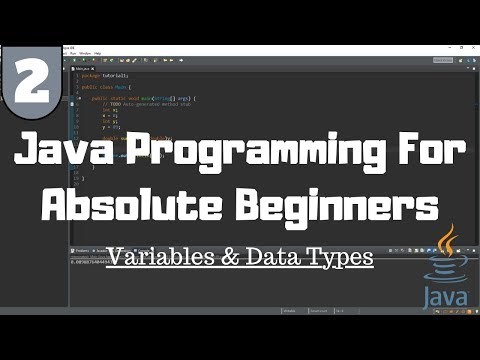 Java Tutorial for Beginners 2 Variables Data Types