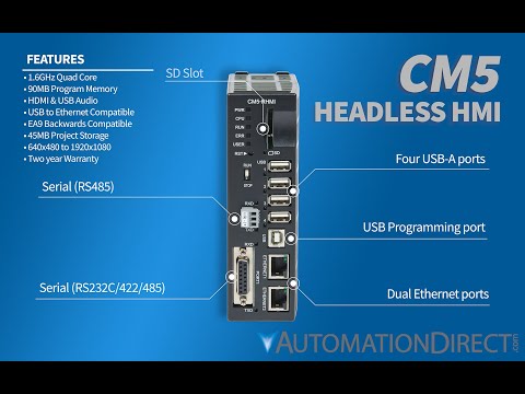 C-more CM5-RHMI: The Benefits Of Using A Headless HMI from AutomationDirect