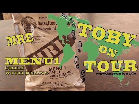 MRE Test (deutsch) Menu 1, Chili with Beans