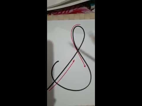 Trazo de la letra "S" en carta.