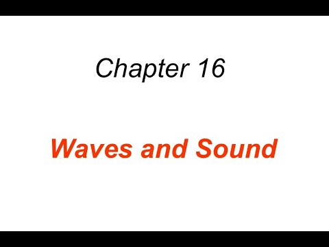 Waves and Sound
