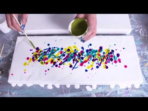 10 AMAZING ABSTRACT FLUID PAINTINGS by Rinske Douna - Acrylic pouring