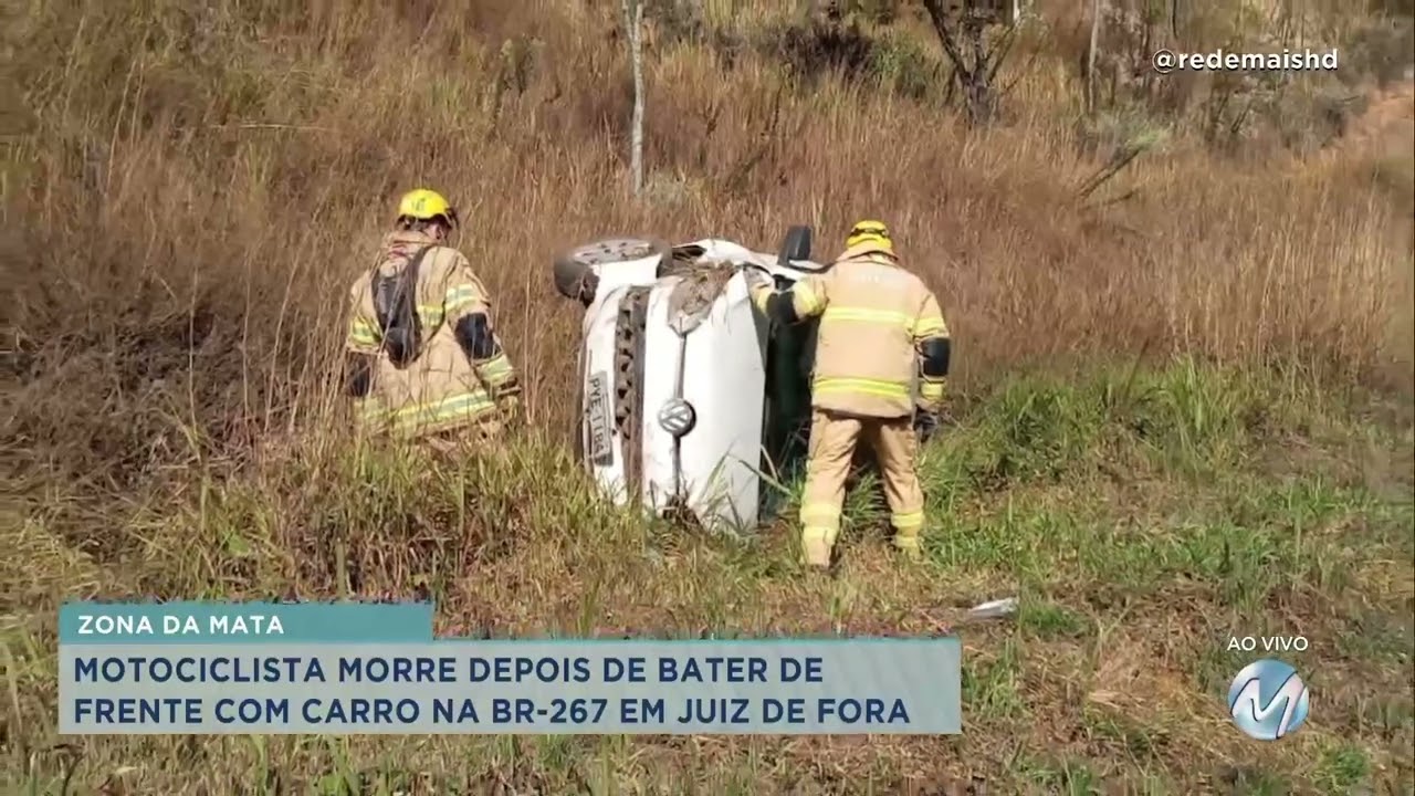 Motociclista morre em acidente na BR-267 em Juiz de Fora