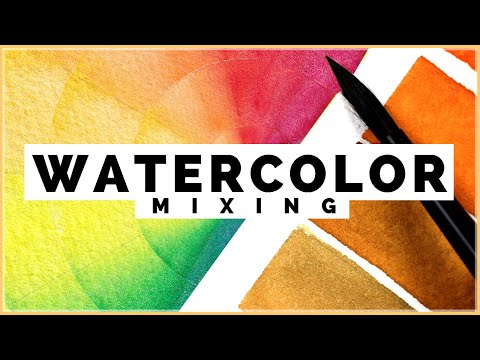 How to Mix Watercolors Like a PRO! Watercolor Painting for Beginners Video