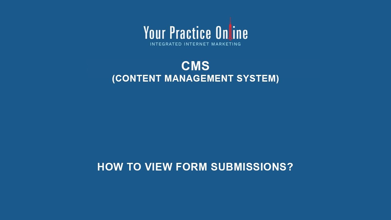 How to view Form Submissions