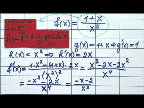 Ableitung die Technik des Differenzierens Aufgabe 4 Quotientenregel