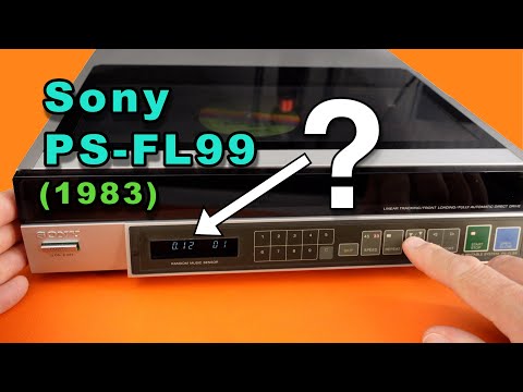 Sony PS-FL99 vinyl record player with an unusual digital feature.