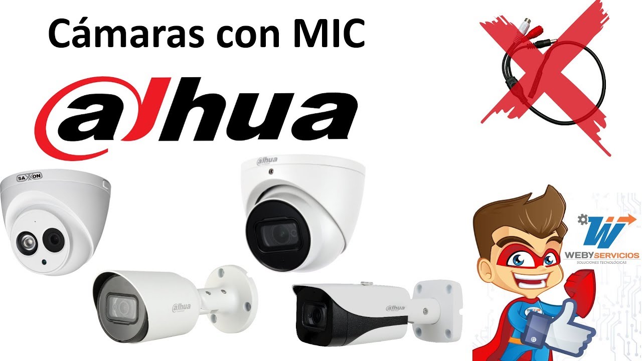 Cámaras con micrófono Dahua Audio integrado