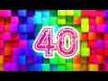 Colorful NUMBERS Countdown From 60 To 0 HD 60 Second Countdown